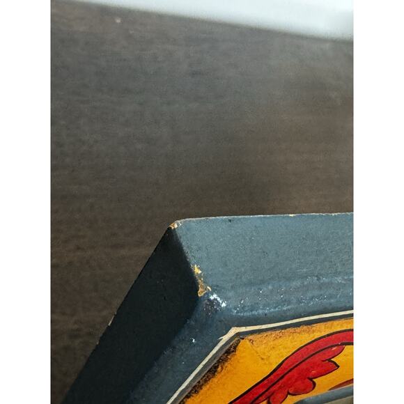 Pier 1 Imports Wooden Picture Frame Square Folk Art Boho Colorful Distressed - Picture 11 of 12